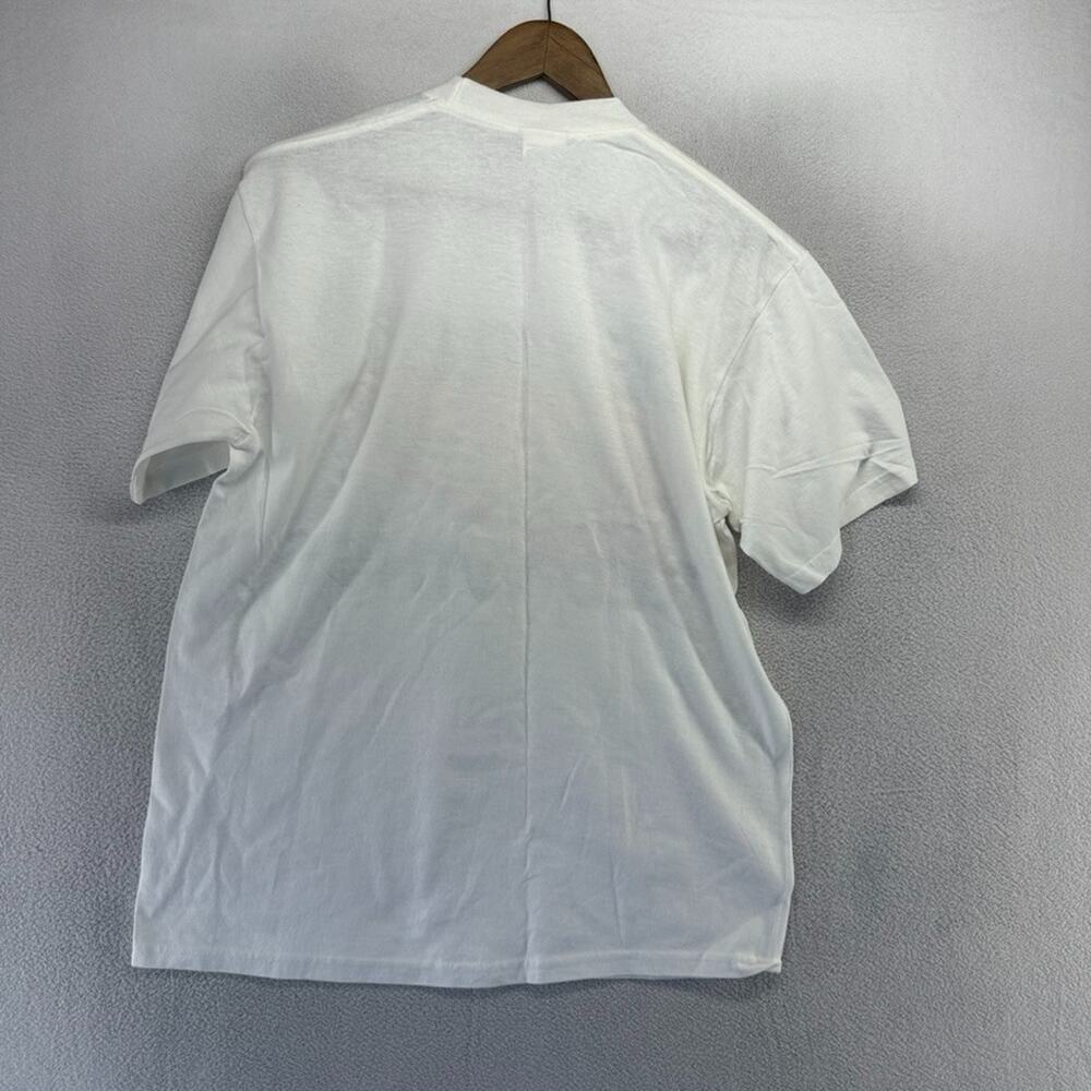 Vintage Detroit Red Wings Shirt men's Medium White Graphic Deadstock NEW 90s - Picture 7 of 7